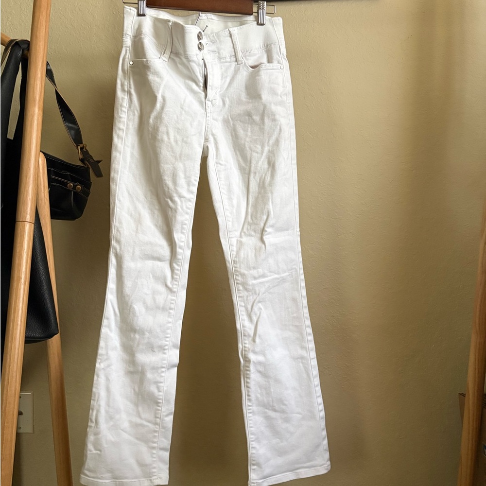 Nine West Women's Boot Cut Jeans - White